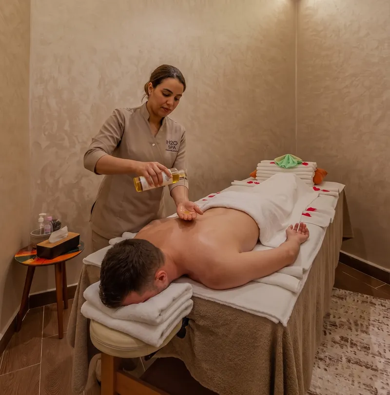 Massage à l’huile d’argan – H2O Spa Casablanca