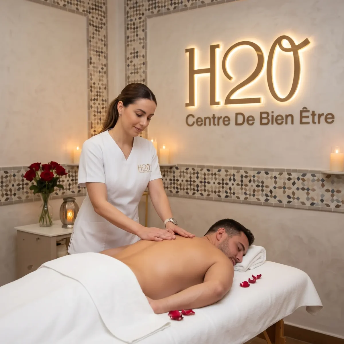 Massage aux huiles essentielles – H2O Spa Casablanca