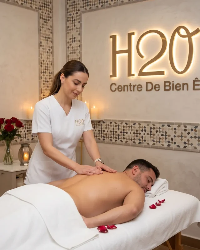 Massage aux huiles essentielles – H2O Spa Casablanca